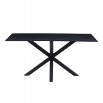 ΤΡΑΠΕΖΙ ΣΑΛΟΝΙΟΥ HM9470.04 BLACK MARBLE-ΜΑΥΡΗ ΜΕΤΑΛ.ΒΑΣΗ 120x60x45,5Yεκ.