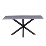 ΤΡΑΠΕΖΙ ΣΑΛΟΝΙΟΥ HM9470.05 GREY MARBLE-ΜΑΥΡΗ ΜΕΤΑΛ.ΒΑΣΗ 120x60x45,5Yεκ.