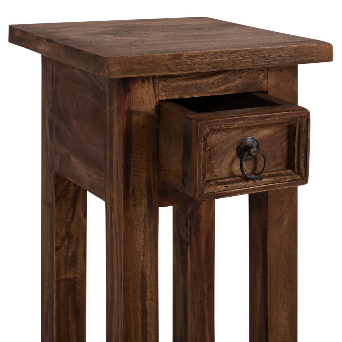 ΒΟΗΘΗΤΙΚΟ ΤΡΑΠΕΖΑΚΙ ΑΠΟ ΜΑΟΝΙ ΞΥΛΟ ΜΕ ΣΥΡΤΑΡΑΚΙ 25x25x66,5Υεκ.HM9484.01