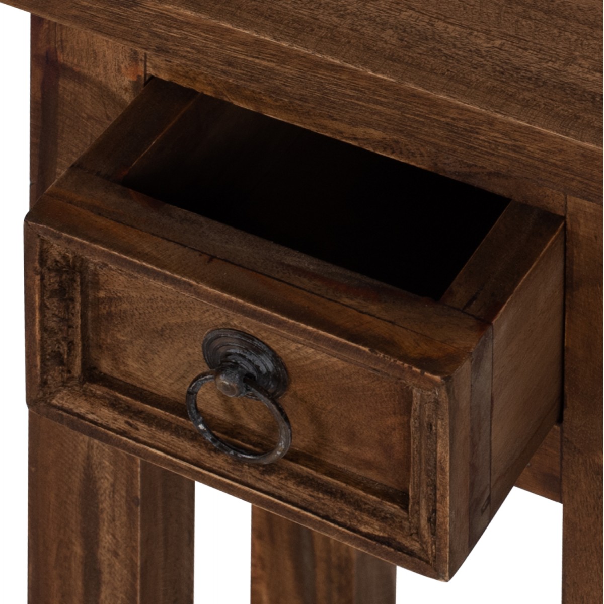 ΒΟΗΘΗΤΙΚΟ ΤΡΑΠΕΖΑΚΙ ΑΠΟ ΜΑΟΝΙ ΞΥΛΟ ΜΕ ΣΥΡΤΑΡΑΚΙ 25x25x66,5Υεκ.HM9484.01