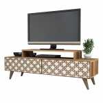 ΕΠΙΠΛΟ ΤΗΛΕΟΡΑΣΗΣ ΜΕΛΑΜΙΝΗΣ ΣΕ ΧΡΩΜΑ ΚΑΡΥΔΙ ΜΕ ΚΡΕΜ HM9510.03 140x41.8x48.8Yεκ.