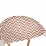 ΠΟΛΥΘΡΟΝΑ BAMBOO LOOK HM5861.03 ΚΑΦΕ-ΛΕΥΚΟ 58.5x58x82Υεκ.