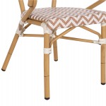 ΠΟΛΥΘΡΟΝΑ BAMBOO LOOK HM5861.03 ΚΑΦΕ-ΛΕΥΚΟ 58.5x58x82Υεκ.