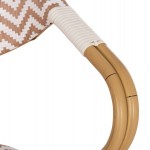 ΠΟΛΥΘΡΟΝΑ BAMBOO LOOK HM5861.03 ΚΑΦΕ-ΛΕΥΚΟ 58.5x58x82Υεκ.