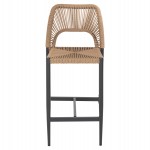 ΣΚΑΜΠΟ ΜΠΑΡ ΜΕΣ.ΥΨΟΥΣ NOJO HM5920.02 ΑΝΘΡΑΚΙ ΑΛΟΥΜΙΝΙΟ--ΜΠΕΖ ΣΥΝΘ.RATTAN 40x55.5x99Yεκ