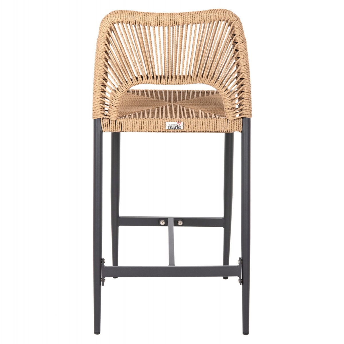 ΣΚΑΜΠΟ ΜΠΑΡ ΜΕΣ.ΥΨΟΥΣ NOJO HM5920.02 ΑΝΘΡΑΚΙ ΑΛΟΥΜΙΝΙΟ--ΜΠΕΖ ΣΥΝΘ.RATTAN 40x55.5x99Yεκ