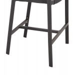 ΣΚΑΜΠΟ ΑΛΟΥΜΙΝΙΟΥ ΑΝΘΡΑΚΙ HM5892.11 ΜΕΣΑΙΟΥ ΥΨΟΥΣ ΜΕ ΜΠΡΑΤΣΑ RATTAN & TEXTLINE 55x56,5x99Yεκ.