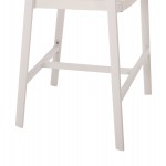 ΣΚΑΜΠΟ ΑΛΟΥΜΙΝΙΟΥ HM5892.12 ΜΕΣΑΙΟΥ ΥΨΟΥΣ RATTAN & TEXTLINE ΛΕΥΚΟ ΜΠΕΖ 55x56,5x99Y