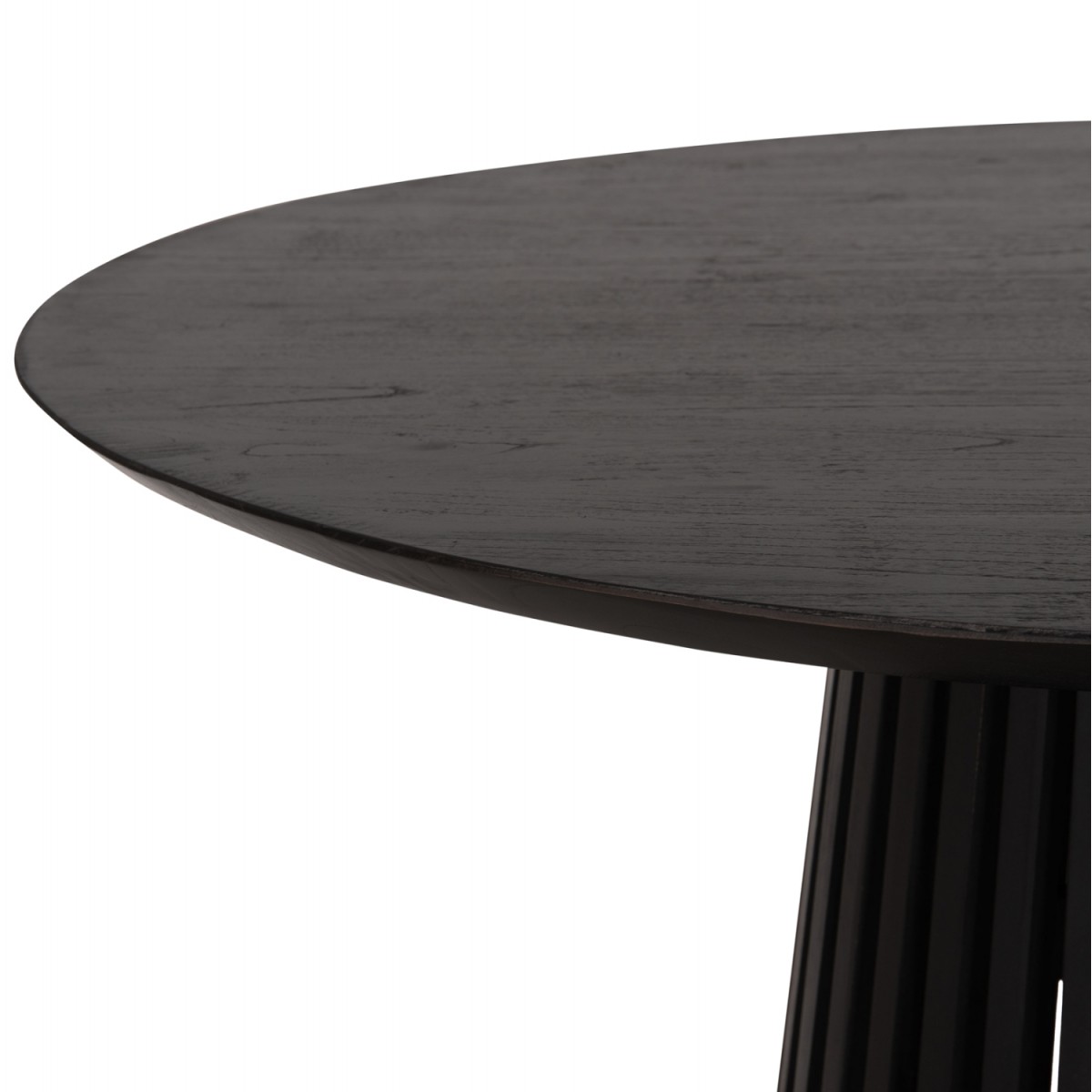 ΤΡΑΠΕΖΙ ΤΡΑΠΕΖΑΡΙΑΣ ΣΤΡΟΓΓΥΛΟ FRANTZ HM9388.02 ΜΑΣΙΦ ΞΥΛΟ MINDI BLACK Φ118x79Υεκ.