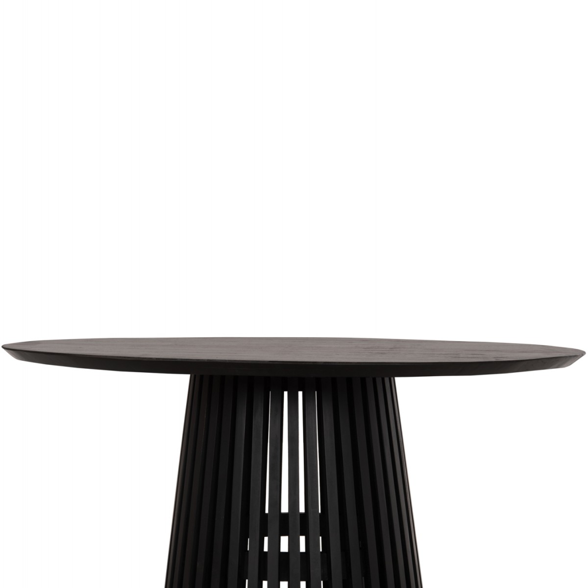 ΤΡΑΠΕΖΙ ΤΡΑΠΕΖΑΡΙΑΣ ΣΤΡΟΓΓΥΛΟ FRANTZ HM9388.02 ΜΑΣΙΦ ΞΥΛΟ MINDI BLACK Φ118x79Υεκ.