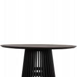 ΤΡΑΠΕΖΙ ΤΡΑΠΕΖΑΡΙΑΣ ΣΤΡΟΓΓΥΛΟ FRANTZ HM9388.02 ΜΑΣΙΦ ΞΥΛΟ MINDI BLACK Φ118x79Υεκ.