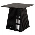 ΤΡΑΠΕΖΙ ΤΡΑΠΕΖΑΡΙΑΣ ΤΕΤΡΑΓΩΝΟ FRANTZ HM9458.02 MINDI ΞΥΛΟ ΜΑΥΡΟ 80x80x78Yεκ.