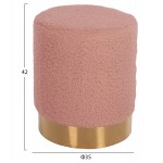 ΣΚΑΜΠΟ LEVY HM8408.22 ΣΑΠΙΟ ΜΗΛΟ ΜΠΟΥΚΛΕ ΥΦΑΣΜΑ ΜΕ ΧΡΥΣΗ ΒΑΣΗ Φ35x42Υ εκ.