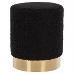 ΣΚΑΜΠΟ LEVY HM8408.24 ΜΠΟΥΚΛΕ ΥΦΑΣΜΑ ΜΑΥΡΟ ΜΕ ΧΡΥΣΗ ΒΑΣΗ Φ35x42Υ εκ.