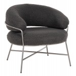 ΠΟΛΥΘΡΟΝΑ TRUDI HM8639.21 ΑΠΟ ΜΠΟΥΚΛΕ ΓΚΡΙ ΜΕ ΑΣΗΜΙ ΜΕΤΑΛΛΙΚΟ ΣΚΕΛΕΤΟ 84x79x76Υ εκ.