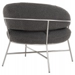 ΠΟΛΥΘΡΟΝΑ TRUDI HM8639.21 ΑΠΟ ΜΠΟΥΚΛΕ ΓΚΡΙ ΜΕ ΑΣΗΜΙ ΜΕΤΑΛΛΙΚΟ ΣΚΕΛΕΤΟ 84x79x76Υ εκ.