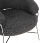 ΠΟΛΥΘΡΟΝΑ TRUDI HM8639.21 ΑΠΟ ΜΠΟΥΚΛΕ ΓΚΡΙ ΜΕ ΑΣΗΜΙ ΜΕΤΑΛΛΙΚΟ ΣΚΕΛΕΤΟ 84x79x76Υ εκ.