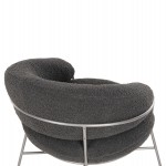 ΠΟΛΥΘΡΟΝΑ TRUDI HM8639.21 ΑΠΟ ΜΠΟΥΚΛΕ ΓΚΡΙ ΜΕ ΑΣΗΜΙ ΜΕΤΑΛΛΙΚΟ ΣΚΕΛΕΤΟ 84x79x76Υ εκ.