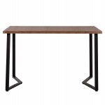 ΤΡΑΠΕΖΙ ΤΡΑΠΕΖΑΡΙΑΣ JAY HM9531 MDF ΚΑΡΥΔΙ-ΜΑΥΡA ΜΕΤΑΛΛΙΚΑ ΠΟΔΙΑ 120x70x76Υεκ.