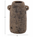 ΔΙΑΚΟΣΜΗΤΙΚA ΣΕΤ 3ΤΜΧ ΒΑΖA ΑΠΟ TERRACOTTA ΓΚΡΙ HM7710.11 Φ12Χ22Υ εκ