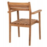 ΠΟΛΥΘΡΟΝΑ ERIETTA ΞΥΛΟ TEAK ΣΤΟΙΒΑΖΟΜΕΝΗ HM9534 ΣΕ ΦΥΣΙΚΟ ΧΡΩΜΑ 60x54x87Y εκ.