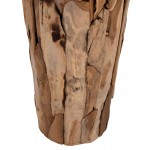 ΔΙΑΚΟΣΜΗΤΙΚΟ ΒΑΖΟ ΔΑΠΕΔΟΥ ZENIA HM7921 ΑΠΟ ΚΟΜΜΑΤΙΑ ΑΝΑΚΥΚΛΩΜΕΝΟΥ ΞΥΛΟΥ TEAK ΣΕ ΦΥΣΙΚΟ Φ50x120Υ εκ.