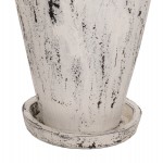 ΔΙΑΚΟΣΜΗΤΙΚΟ ΒΑΖΟ ΔΑΠΕΔΟΥ ΜΕ ΒΑΣΗ-ΠΙΑΤΑΚΙ LAUREL HM7937 ΤΕΡΑΚΟΤΑ- ΛΕΥΚΗ ΠΑΤΙΝΑ Φ45x100Y εκ.