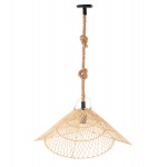 ΦΩΤΙΣΤΙΚΟ ΟΡΟΦΗΣ ΚΡΕΜΑΣΤΟ HM7878.02 RATTAN ΣΕ ΦΥΣΙΚΟ ΧΡΩΜΑ Φ58,5x31Yεκ