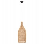 ΦΩΤΙΣΤΙΚΟ ΟΡΟΦΗΣ THEON HM7888 ΚΡΕΜΑΣΤΟ ΑΠΟ RATTAN ΣΕ ΦΥΣΙΚΟ ΧΡΩΜΑ Φ22x148Υ εκ.