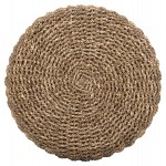 ΣΚΑΜΠΟ BEAM HM7827 ΞΥΛΟ ΤΕΑΚ ΚΑΙ SEAGRASS ΣΕ ΦΥΣΙΚΟ & ΜΑΥΡΟ Φ43x45Yεκ.