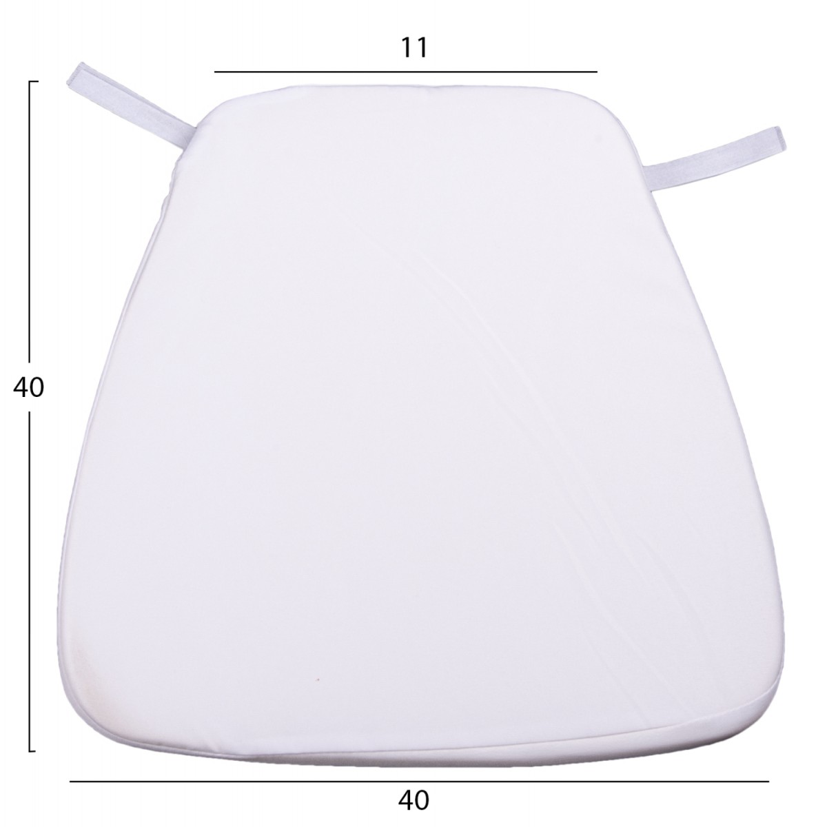 ΜΑΞΙΛΑΡΙ TIFFANYS HM8058.41FC ΜΕ ΥΦΑΣΜΑ WATER REPELLENT ΛΕΥΚΟ 43,5x40x3Υεκ.