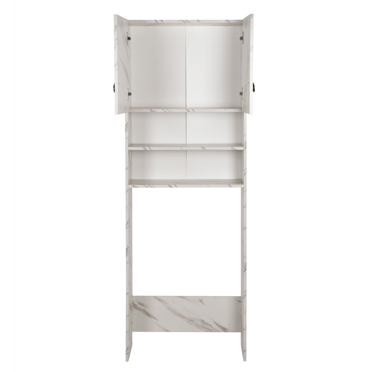 ΕΠΙΠΛΟ ΠΛΥΝΤΗΡΙΟΥ ΜΕ ΡΑΦΙΑ&ΝΤΟΥΛΑΠΙ TERRY ΛΕΥΚΟ ΜΑΡΜΑΡΟ ΕΦΕ HM9122.12 64Χ29Χ181Υεκ.