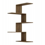 ΕΠΙΤΟΙΧΙΑ ΡΑΦΙΕΡΑ RORY HM8931.12 ΜΕΛΑΜΙΝΗ ΣΕ ΣΚΟΥΡΟ ΦΥΣΙΚΟ 22x51,5x109Υ εκ.