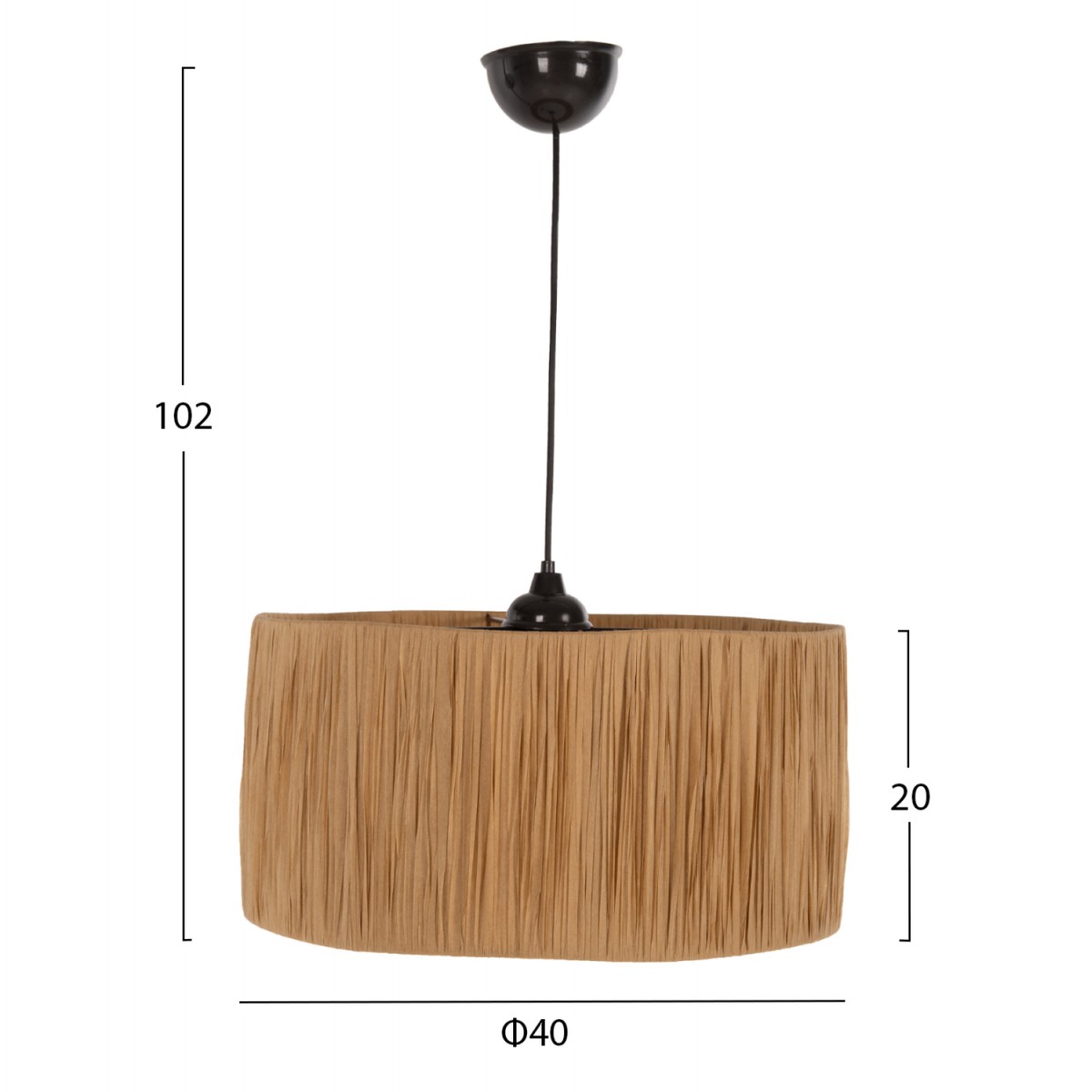 ΦΩΤΙΣΤΙΚΟ ΟΡΟΦΗΣ ΕΣΩΤΕΡΙΚΟΥ ΧΩΡΟΥ HM7945.05 ΜΠΕΖ Φ40x117Yεκ.