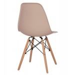 ΚΑΡΕΚΛΑ ΜΕ ΞΥΛΙΝΑ ΠΟΔΙΑ ΚΑΙ ΚΑΘΙΣΜΑ TWIST PP ΚΑΠΟΥΤΣΙΝΟ HM8460.35 46x50x82Υεκ.