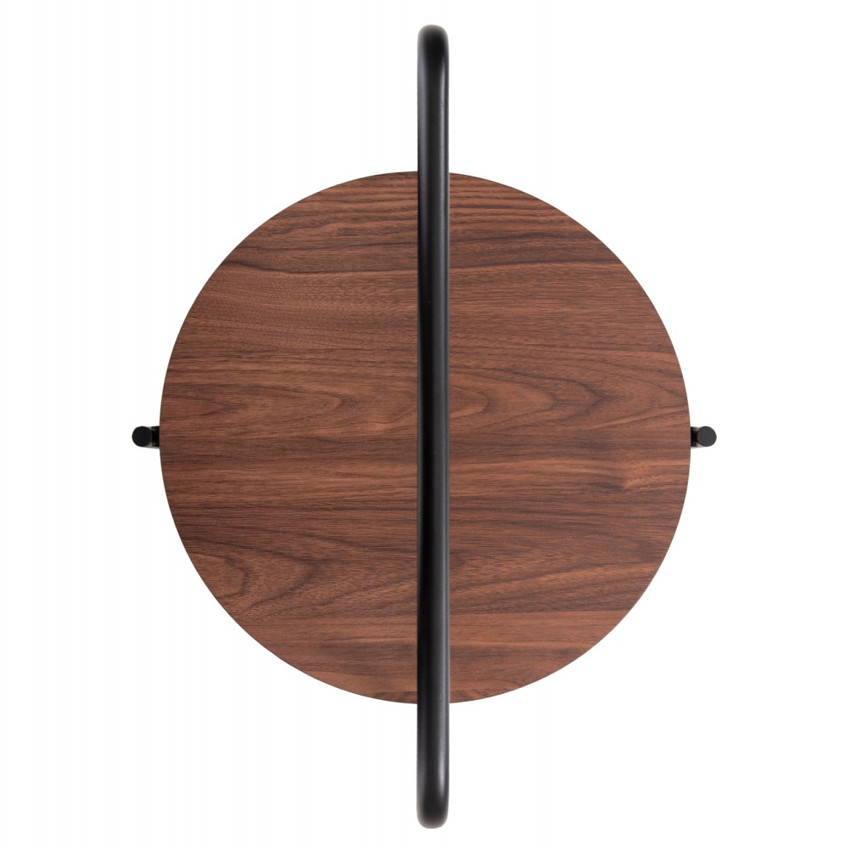 ΒΟΗΘΗΤΙΚΟ ΤΡΑΠΕΖΙ SYLO HM9618.02 MDF ΣΕ ΚΑΡΥΔΙ-ΜΑΥΡΟ ΜΕΤΑΛΛΟ Φ44x66Υεκ.