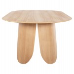 ΤΡΑΠΕΖΙ ΟΒΑΛ DENTY HM9611.01 MDF ΜΕ ΚΑΠΛΑΜΑ ΔΡΥΟΣ-ΦΥΣΙΚΟ ΟΑΚ 240x120x75Υεκ.