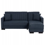 ΚΑΝΑΠΕΣ ΚΡΕΒΑΤΙ GHUFRAN ΓΩΝΙΑ ΑΝΑΣΤΡΕΨΙΜΗ ΜΠΛΕ HM3244.07 ΜΕ ΑΠΟΘΗΚΕΤΙΚΟ ΧΩΡΟ 202x140x78Yεκ.