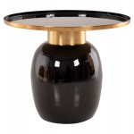 ΒΟΗΘΗΤΙΚΑ ΤΡΑΠΕΖΑΚΙΑ 2ΤΜΧ FRYNX HM9662 ΜΕΤΑΛΛΟ ΜΑΥΡΟ&ΧΡΥΣΟ Φ60 & Φ50,5 εκ.