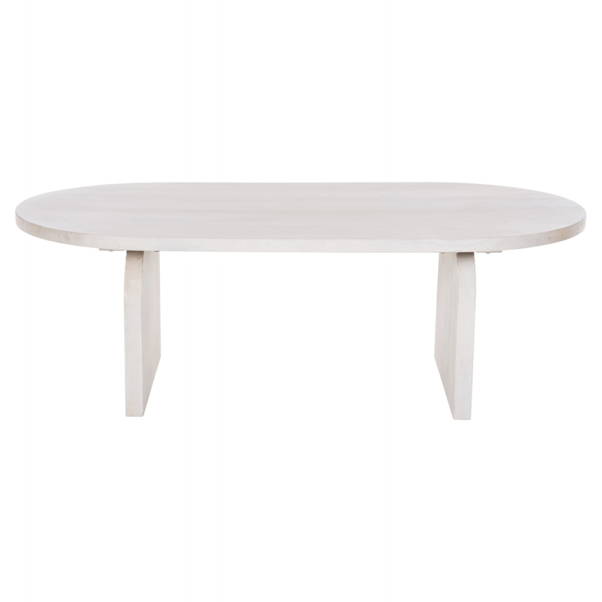 ΤΡΑΠΕΖΙ ΣΑΛΟΝΙΟΥ ΟΒΑΛ HONKY HM9691 ΜΑΣΙΦ ΞΥΛΟ MANGO ΣΕ ΛΕΥΚΟ 120x60x40Yεκ.