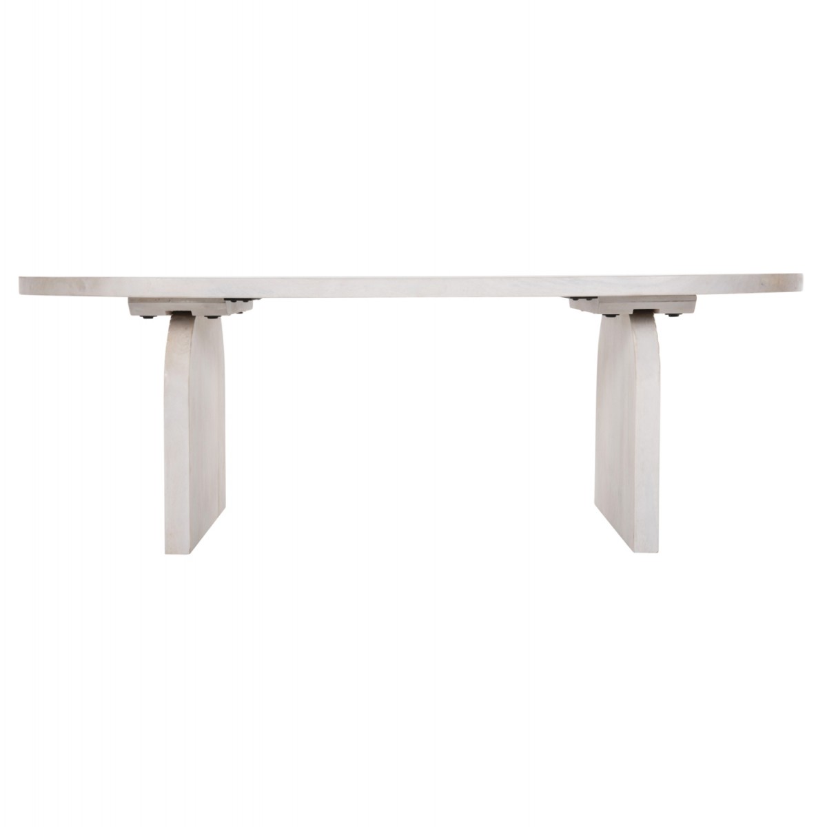 ΤΡΑΠΕΖΙ ΣΑΛΟΝΙΟΥ ΟΒΑΛ HONKY HM9691 ΜΑΣΙΦ ΞΥΛΟ MANGO ΣΕ ΛΕΥΚΟ 120x60x40Yεκ.