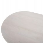 ΤΡΑΠΕΖΙ ΣΑΛΟΝΙΟΥ ΟΒΑΛ HONKY HM9691 ΜΑΣΙΦ ΞΥΛΟ MANGO ΣΕ ΛΕΥΚΟ 120x60x40Yεκ.