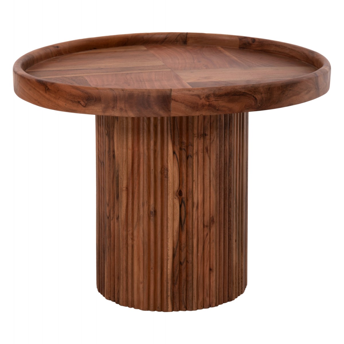 ΤΡΑΠΕΖΙ ΣΑΛΟΝΙΟΥ ΣΤΡΟΓΓΥΛΟ RAJJEH HM9693 ΜΑΣΙΦ ΑΚΑΚΙΑ ΦΥΣΙΚΟ ΧΡΩΜΑ Φ60x45Υεκ.