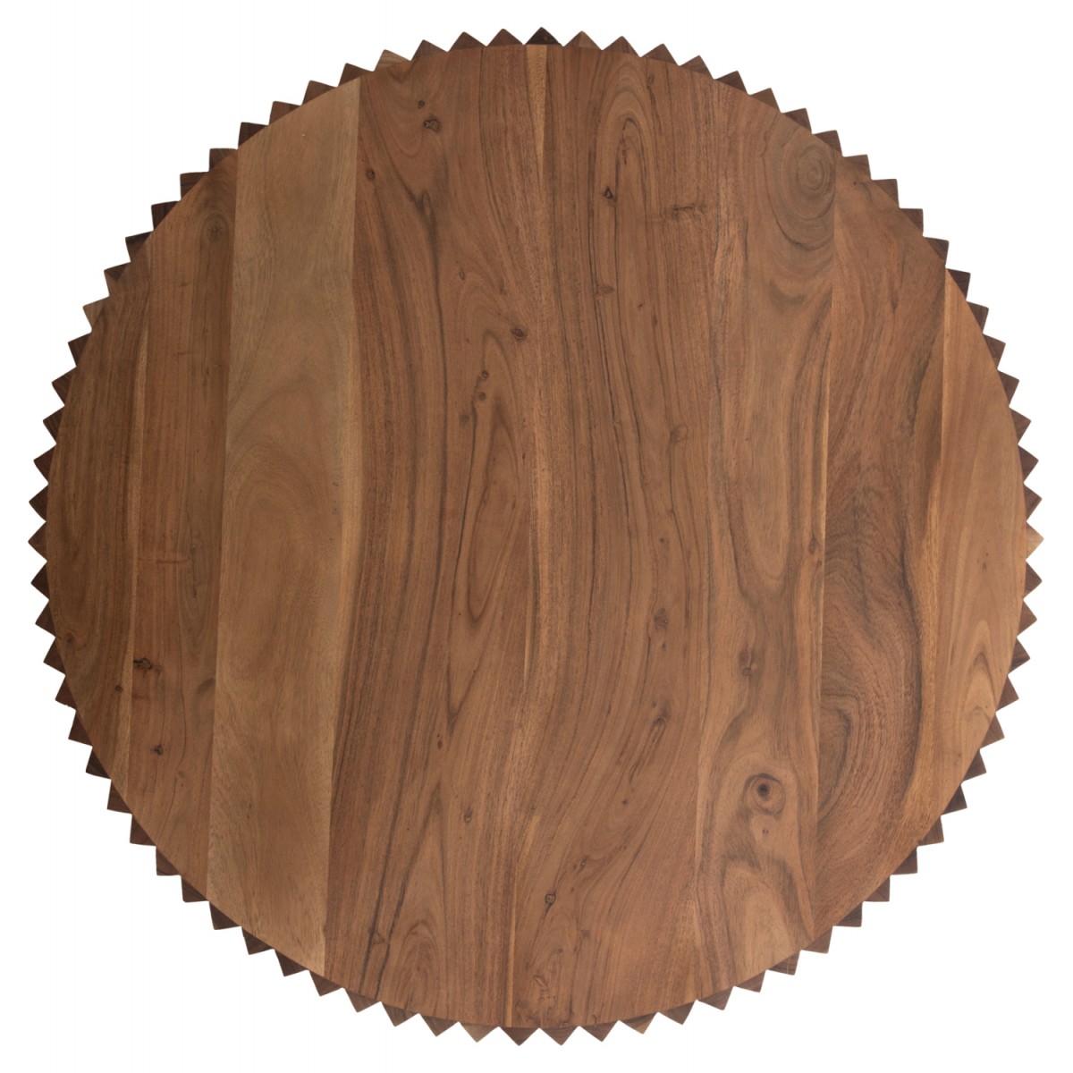 ΤΡΑΠΕΖΙ ΣΑΛΟΝΙΟΥ ΣΤΡΟΓΓΥΛΟ SEDGE HM9695 ΜΑΣΙΦ ΑΚΑΚΙΑ-ΦΥΣΙΚΟ ΧΡΩΜΑ Φ90Χ38Υεκ.