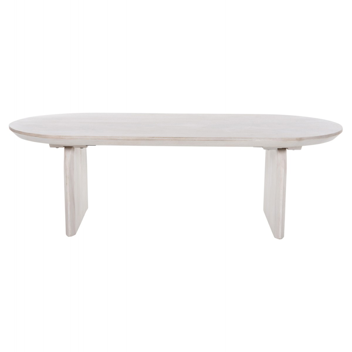 ΤΡΑΠΕΖΙ ΣΑΛΟΝΙΟΥ ΟΒΑΛ HONKY HM9710 ΜΑΣΙΦ ΞΥΛΟ MANGO- ΛΕΥΚΟ 130x60x40Υεκ.