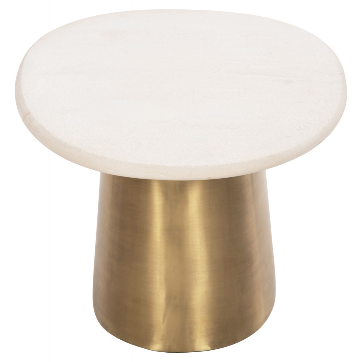 ΤΡΑΠΕΖΙ ΣΑΛΟΝΙΟΥ FODEN HM9717 ΛΕΥΚΟ ΣΑΓΡΕ ΜΑΡΜΑΡΟ TOP & ΜΕΤΑΛΛΟ ΣΕ ΧΡΥΣΟ 90x60x41Yεκ