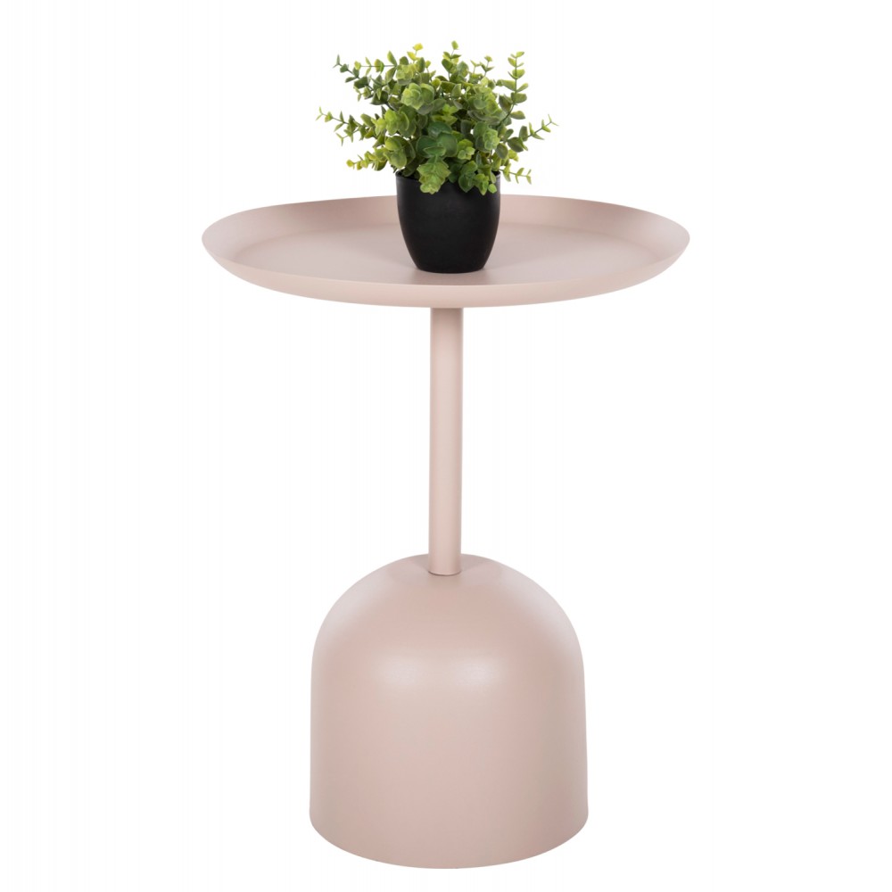 ΤΡΑΠΕΖΙ ΒΟΗΘΗΤΙΚΟ ΣΤΡΟΓΓΥΛΟ DELBEL HM4265.10 ΜΕΤΑΛΛΟ ΣΕ ΕΚΡΟΥ Φ45,5x58,5 εκ.