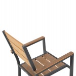 ΠΟΛΥΘΡΟΝΑ ΑΛΟΥΜΙΝΙΟΥ SAGA HM5981.03 ΑΝΘΡΑΚΙ-POLYWOOD ΣΕ ΦΥΣΙΚΟ 55x55x86Υεκ.