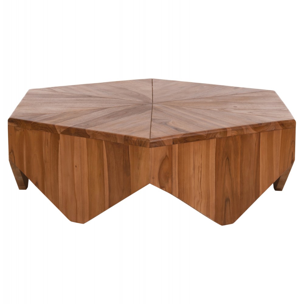 ΤΡΑΠΕΖΙ ΣΑΛΟΝΙΟΥ HEXAGON HM9790 ΞΥΛΟ ΤΕΑΚ ΣΕ ΦΥΣΙΚΟ 114x99x34Yεκ.