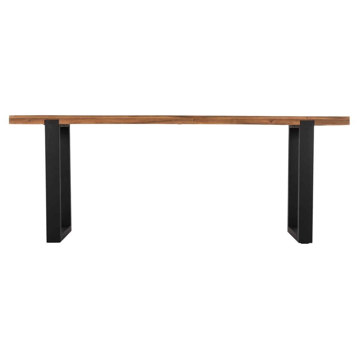 ΚΟΝΣΟΛΑ SHIRE HM9800 ΑΝΑΚΥΚΛΩΜΕΝΟ ΞΥΛΟ TEAK-ΜΑΥΡΕΣ ΜΕΤΑΛΛΙΚΕΣ ΒΑΣΕΙΣ 240x50x90Yεκ